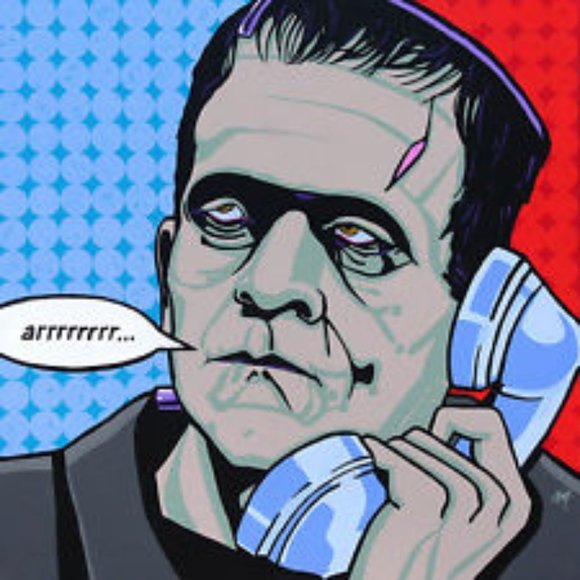 Pop Art Monster Love Mens T-Shirt - Picture 3 of 3